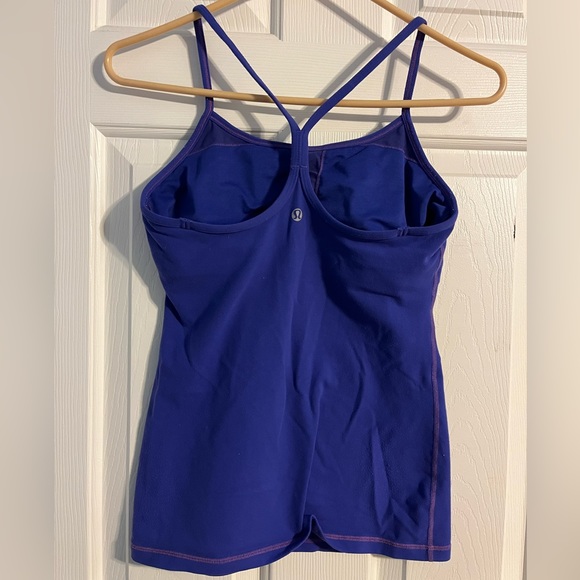 Lululemon Power Y Tank Size 6 Purple/Blue - Picture 2 of 8